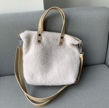 Detachable Fluffy Wool Shoulder And Handbag, 3 of 7