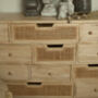 Natural Rattan And Mango 12 Drawer Chest Of Drawers, thumbnail 3 of 5