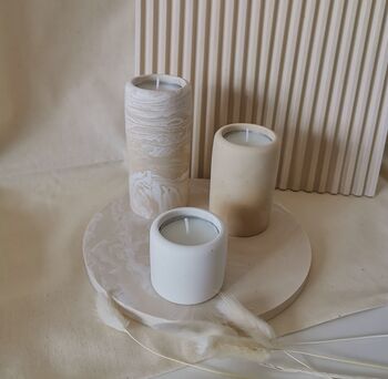 Handmade Pillar Candle Holders For Tealights, 3 of 4