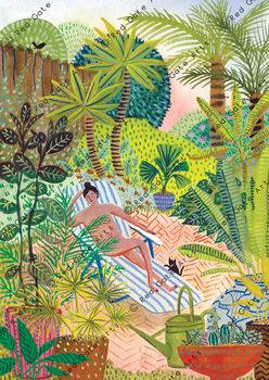 'Sunbathing' Art Print, 5 of 6