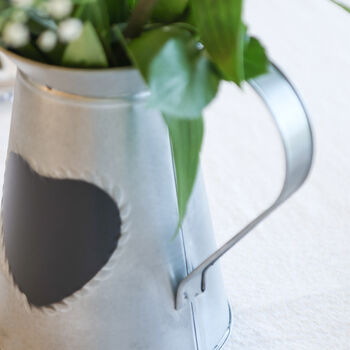Tin Heart Pitcher Jug Gift, 5 of 8