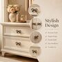 Vintage Ribbon Bow Brass Cabinet Knob, thumbnail 5 of 8