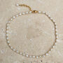 Nina Tiny Pearl And Bead Anklet, thumbnail 2 of 3