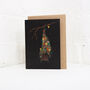 Bat With Lights Gothic Christmas Card, thumbnail 3 of 3