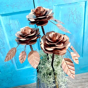 Copper Rose Bouquet Sets Ltzaf050, 3 of 12