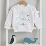 Personalised Christmas Sweatshirt Jumper Winter Animals, thumbnail 3 of 4