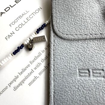 Tottenham Hotspur Football Fan Bead Bracelet With Charms, 4 of 5