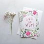 'Love You Mum' Mother's Day Card, thumbnail 2 of 4