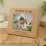 Personalised Daddy And Me 5x7 Wooden Photo Frame, thumbnail 3 of 4