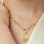 Jackson Coin Gold Plated Silver Necklace With Toggle, thumbnail 1 of 2