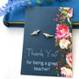Thank You Teacher Mini Robin Earrings, thumbnail 3 of 12