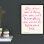 A4 Print Billy Joel, Vienna Waits For You Pink, thumbnail 2 of 4