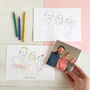 Personalised Colour In Family Portrait Print, thumbnail 5 of 12