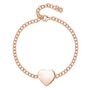 Personalised 18 K Rose Gold Plated Heart Chain Bracelet, thumbnail 2 of 6