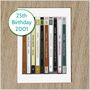 Personalised 25th Birthday Card Music Albums 2001, thumbnail 7 of 7