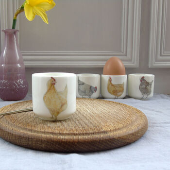 Bone China Hen Egg Cup, 10 of 11