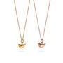 Tiny Bird Charm Necklace Gold Or Rose Gold Vermeil, thumbnail 2 of 7