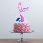 Mermaid Tail And Waves Party Cake Topper Set, thumbnail 2 of 8
