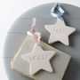 Baby's First Engraved Ceramic Star, thumbnail 1 of 3
