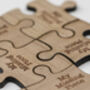 Wooden My Missing Piece Puzzle Token, thumbnail 3 of 6
