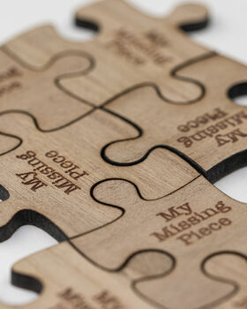 Wooden My Missing Piece Puzzle Token, 3 of 6