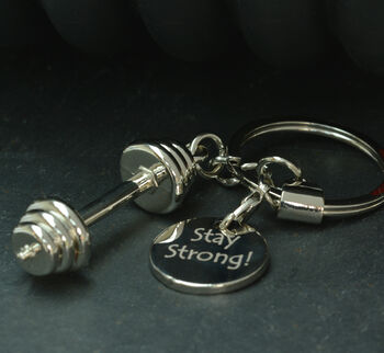 Personalised Gym Weights Keyring, 3 of 4