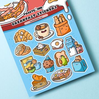 Breakfast Sticker Sheet | Cute Stickers, 3 of 5