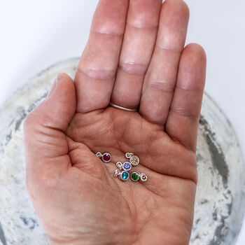 Gold Vermeil Bee Necklace With October Birthstone, 4 of 9