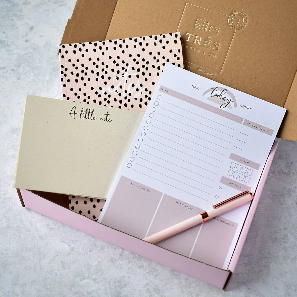 Stationery Lover Gift Box Set By Três Paper + Co