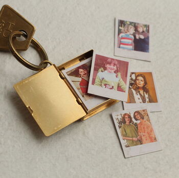 Personalised Family Album Photograph Keyring Engraved, 3 of 8