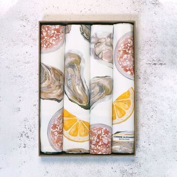 Oyster Napkin Gift Set | Gift For Seafood Lovers, 4 of 5