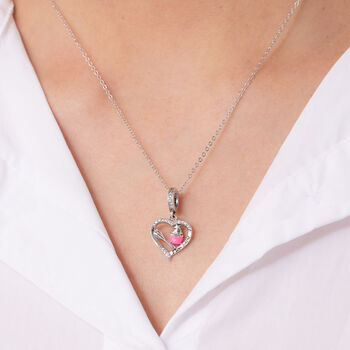 Cupcake And Whisk Baker Silver Necklace Personalised, 2 of 7