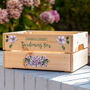Personalised Floral Gardening Crate, thumbnail 1 of 2