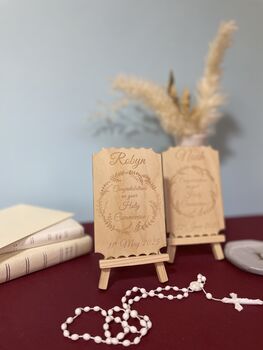Personalised Christening Keepsake Card, 6 of 6