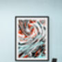 Abstract Wall Art, Colourful Marble Shapes, thumbnail 5 of 12