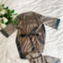 Capricorn Zodiac Slate Grey Silk Robe, thumbnail 1 of 2