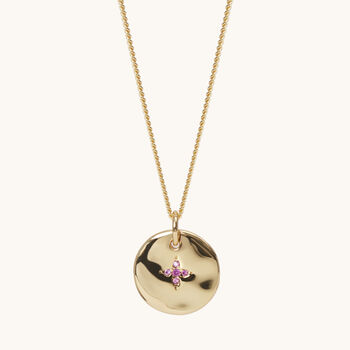 July Birthstone Necklace 18ct Gold Plate, 2 of 6