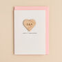 Personalised 5th Wedding Anniversary Wooden Card, thumbnail 1 of 3