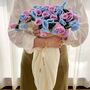 Colourful Handmade Crochet Flower Bouquet Throw Blanket, thumbnail 6 of 9