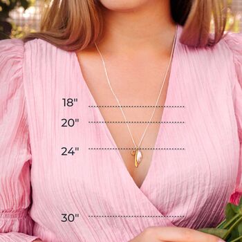 Silver Meadow Flower Gemstone Necklace Blue, 5 of 6