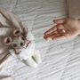 Handmade Heirloom Tooth Fairy Pouch Mouse Rabbit Fawn, thumbnail 3 of 10