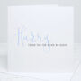 Personalised Usher Calligraphy Wedding Card, thumbnail 1 of 4