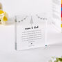 Personalised Acrylic Plaque Gift For Mum And Dad, thumbnail 2 of 3