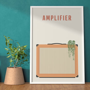 Guitar Amplifier Print | Orange Amp Music Poster, 5 of 8