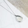 Dates 1928 To 1967 Teardrop Sixpence Locket Necklace, thumbnail 3 of 9