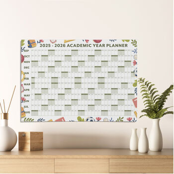 Large Academic Student Wall Planner 2025 2026, 6 of 8