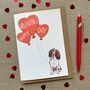 Personalised Dog Happy Valentine's Day Card, thumbnail 4 of 12