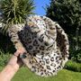 Snow Leopard Fur Cowboy Hat, thumbnail 8 of 9