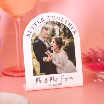 Personalised Mr And Mrs Wedding Photo Frame Gift, 2 of 4