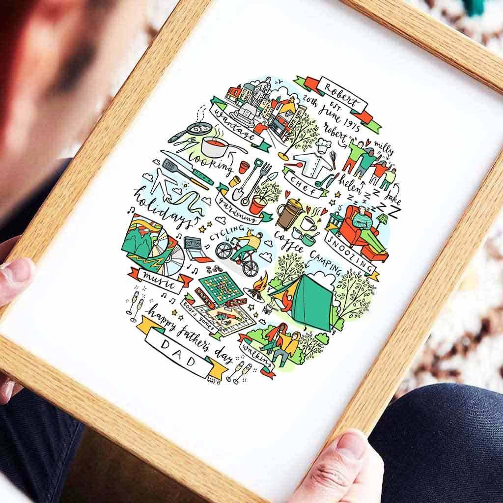 Personalised 'This Is Dad' Illustration Print, 1 of 4
